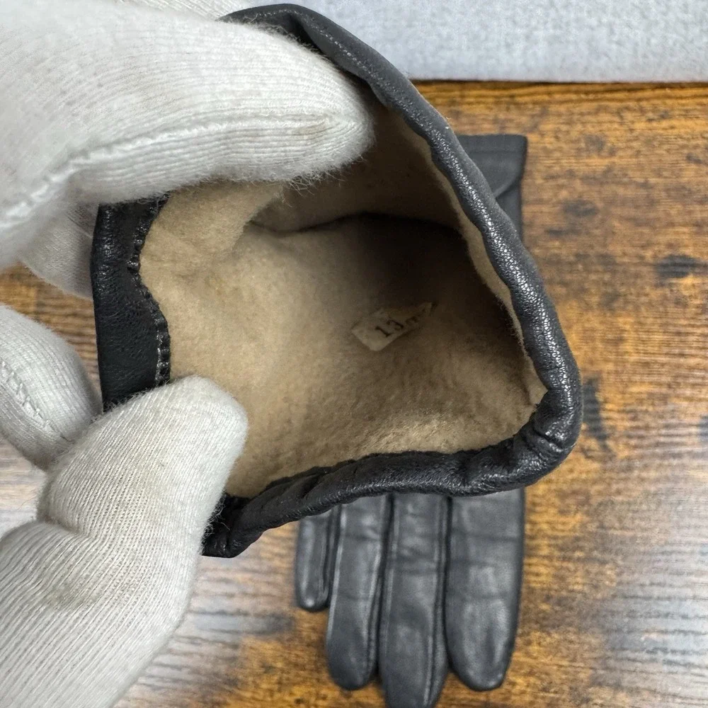 Vintage‎ Fownes Woman's Genuine Leather Gloves Size 7 WPL 9522 Lined
